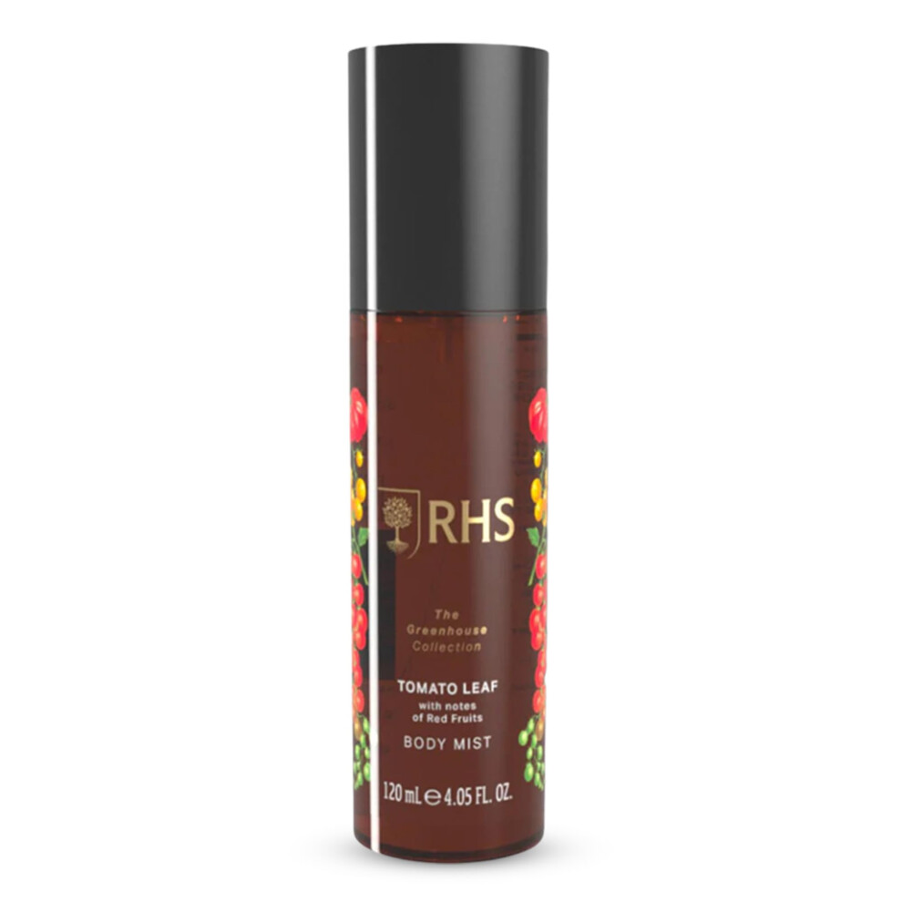 The Somerset Toiletry Company Limited Light/Red Rhs Greenhouse Tomato Leaf Body Mist, Bright & Uplifting Fragrance Mist With Basil, Fruits And Sandalwood Notes, Inspi By Sunlit