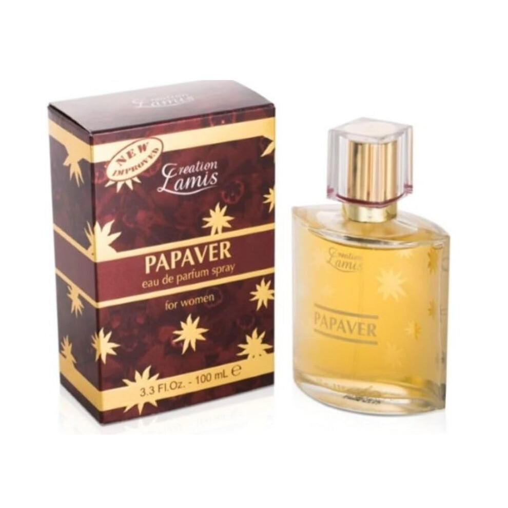 Modaleo - 1 X Papaver For Woman Creation Lamis Eau De Perfume, 100 Ml Women's Parfum Spray Fragrance