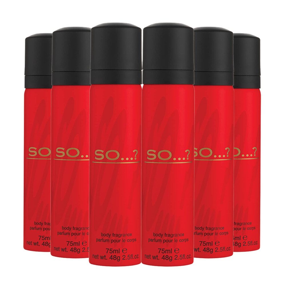 Soâ¦? So?? Body Fragrance Spray Bundle 75Ml (Pack Of 6)