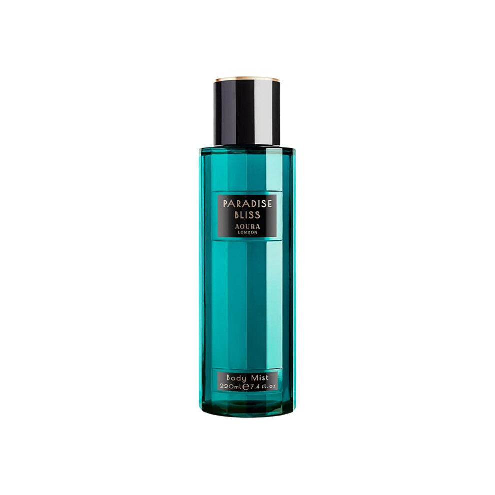 Aoura London Womens Paradise Bliss Body Mist Fragrance Spray 220Ml