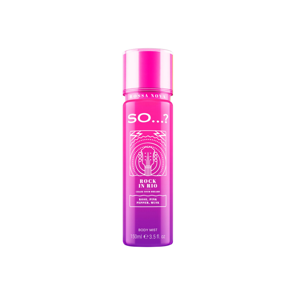 Soâ¦? Peach So?? Bossa Nova Womens Rock In Rio Body Mist Fragrance Spray, 150Ml?