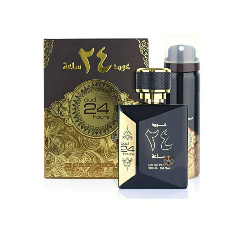 Ard Al Zaafaran Black Oud 24 Hours 100Ml Al Zafaran Orchid Perfume Edp + Free Deo