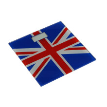 Premier Housewares Bathroom Scales Union Jack Digital Scales bathroom Scales Bathroom Digital Weighing Scales Blue and Red Design 3 cm x 30 cm x 30