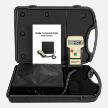 Electronic Refrigerant Scales, Therm La Mode Digital Charging Weight Scale 100kgs,Charging Recovery Scale for HVAC Wired Remote Portable Case,