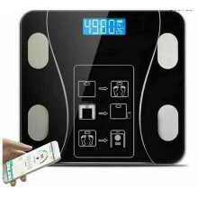 SQUADO Digital Intelligent Personal Scales Impedance Meter Electronic Professional Weight Control and Health Monitoring - Measure Muscle Mass and Fat,