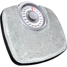 Adamson A25 Scales for Body Weight - Up to 400 LB - 5.3" Dial on 12.4" x 12" Platform - Anti-Skid Rubber Surface - High Precision Bathroom Scale