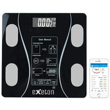 Body Weighing Scale,Smart Bluetooth Body Fat Scale BMI Weighing Scales, Body Composition Analyzer (Black)