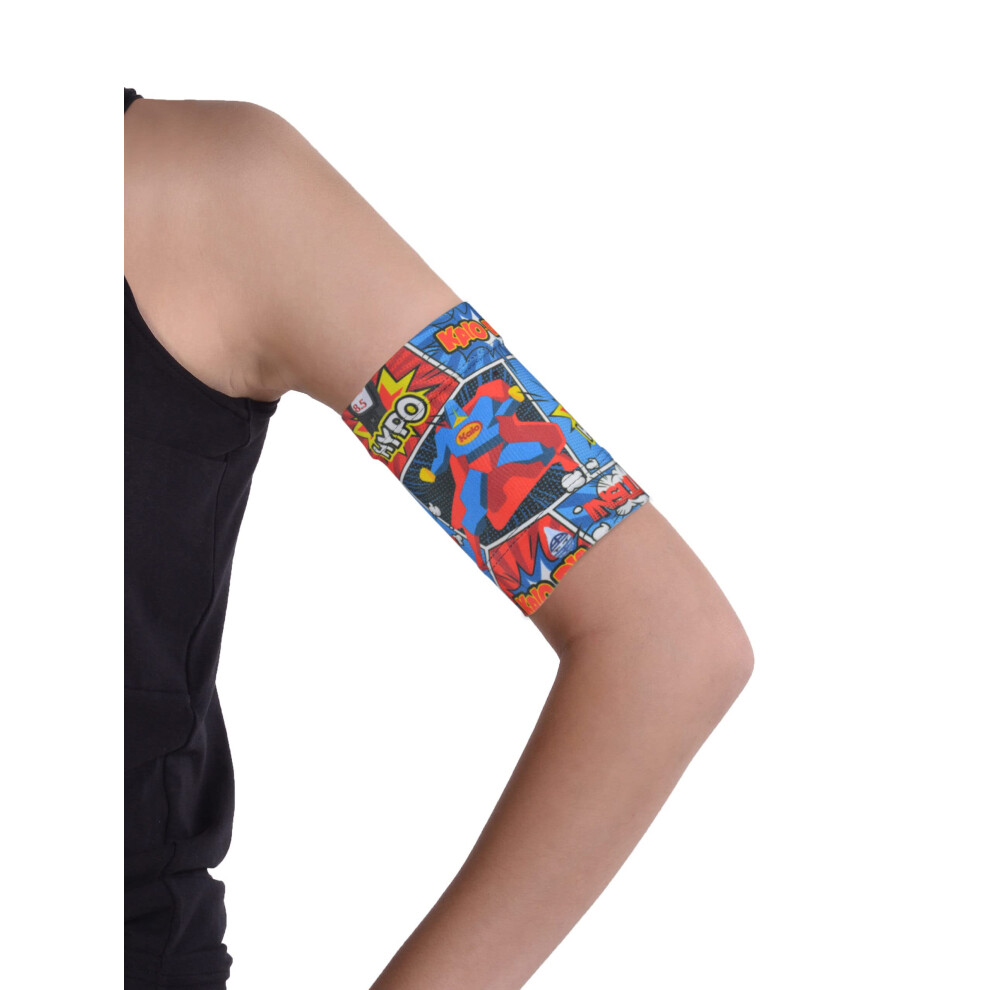 Kaio-Dia Dia-Band Kids, Armband For Cgm Freestyle Libre, Guardian, Dexcom Or Omnipod - Comfortable And Reusable Diabetic Armband For Glucose Sensor. (Junior.s