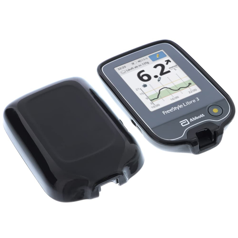 Foto-Kontor Case Compatible With Abbott Freestyle Libre 3 Bag Rubber Tpu Protection Black