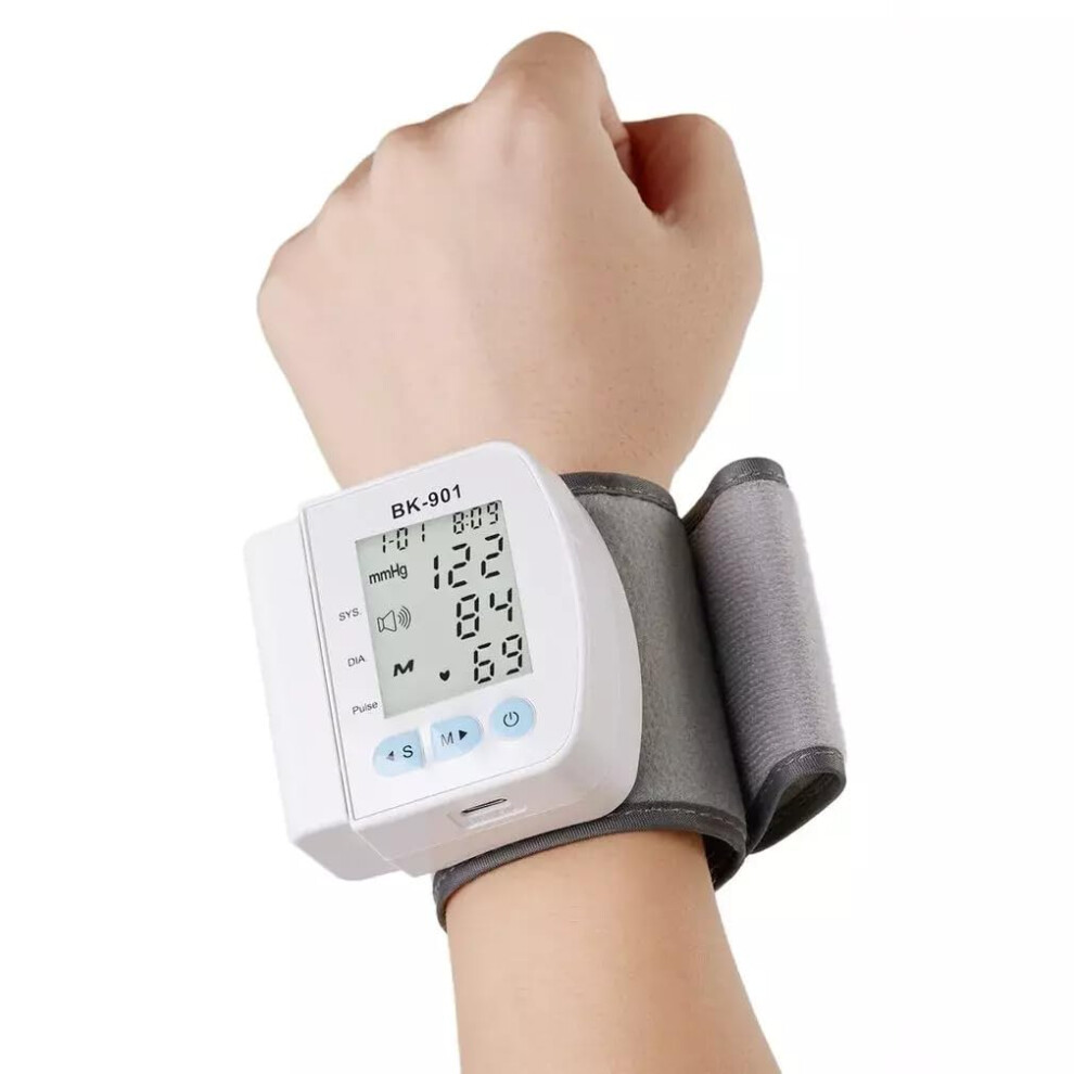 Joarder Digital Lcd Automatic Wrist Blood Pressure Measurement Pulse Monitor Heart Beat Meter Pulse Oximeter Sphygmomanometer