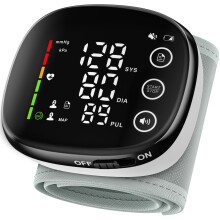 Double Love Wrist Blood Pressure Monitor Led Display, Touch Screen Blood Pressure Cuff Wrist 99x2 Reading Memory Wrist Bp Monitor