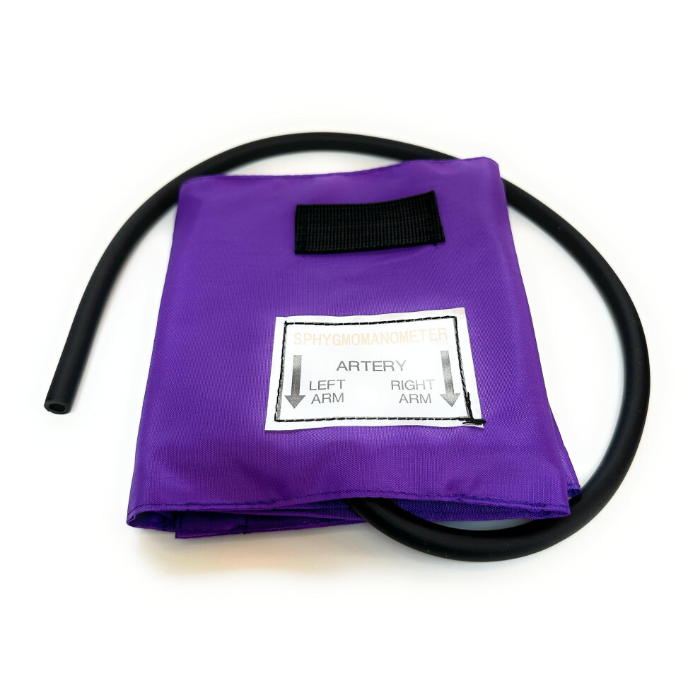 Ice Medical Purple Replacement Manual Aneroid Sphygmomanometer Blood Pressure Cuff (Adult Arm - Standard, )