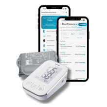 Aspedan Bluetooth Blood Pressure Monitor | Export Results | High Accuracy | Connect via Free Smartphone App | iOS/iPhone/Android/Google | Automatic