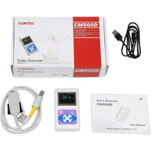 CONTEC CMS60D Color OLED Screen White Electronic Portable Handheld Pulse Oximeter