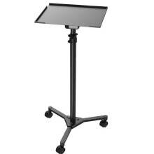 Pulse Oximeter PLS00593 Oximeter Wheeled Laptop and Projector Floor Stand - Black