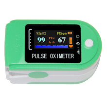 Virolizer Oxygen Saturation Monitor, Fingertip Pulse Oximeter Blood Oxygen Monitor SpO2 Oximeter LED Display, Auto-Sleep Function with Carry Case