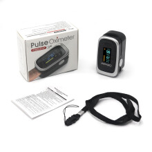 Finger Pulse Oximeter Fingertip Blood Oxygen Saturation Monitor SpO2 with OLED Display,Pulse Rate,Blood Perfusion Index,Respiratory Rate Monitor,Fit