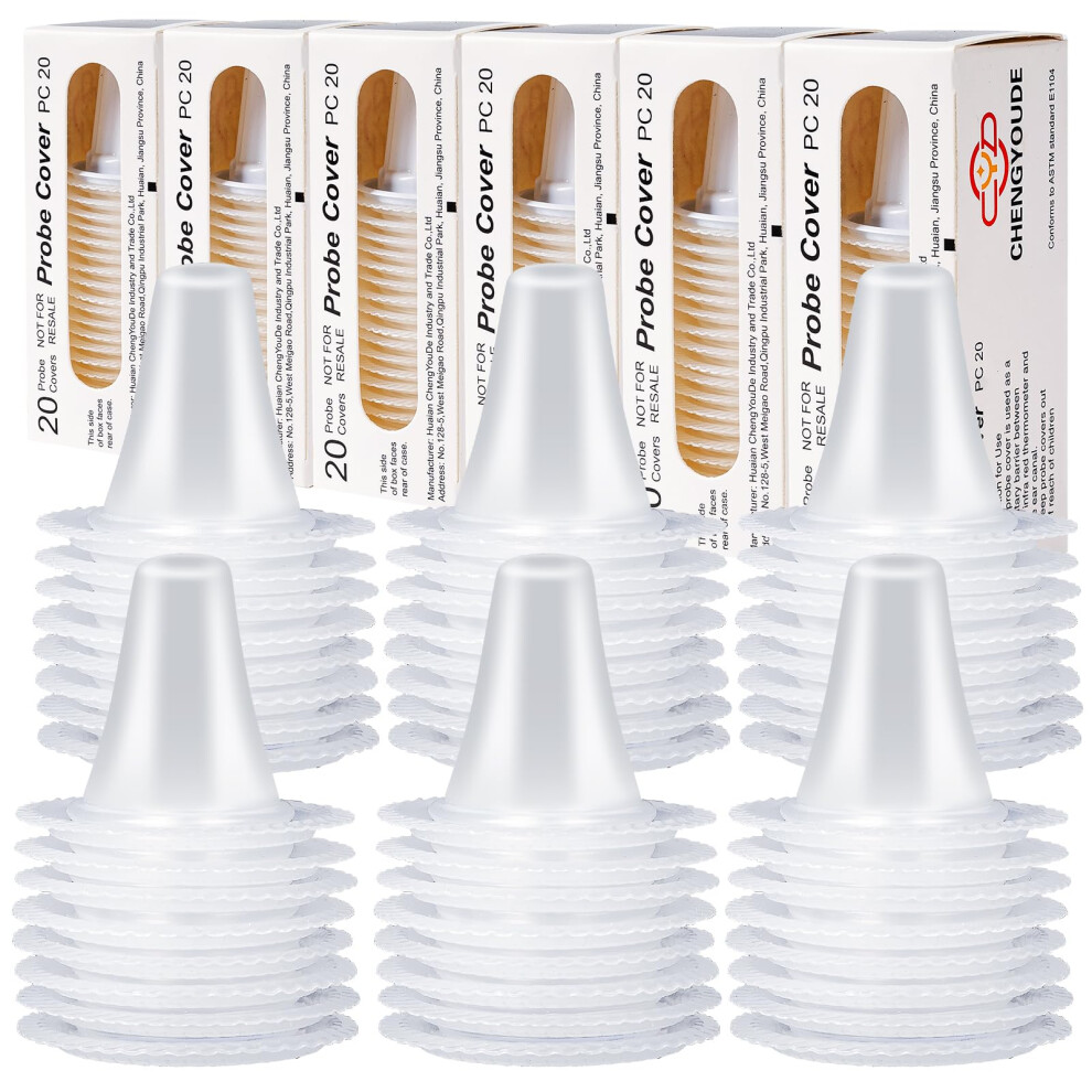 Chengyoude 300 Pcs Ear Thermometer Probe Covers,Refill Caps Thermometer Covers For All Braun Thermometer Models And Various Types Of Digital Thermometers