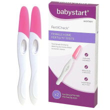 Babystart FertilCheck Fertility Test Kit for Women - Hormone Testing Kits 2X FSH ECO Strip Midstream Self Test and Instruction Leaflet - Easy Home
