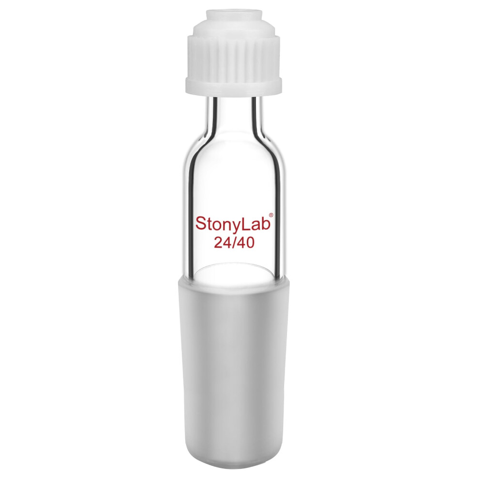 Stonylab Thermometer Inlet Adapter With 24/40 Inner Joint, 110 Mm Height, For Laboratory Temperature Measurement