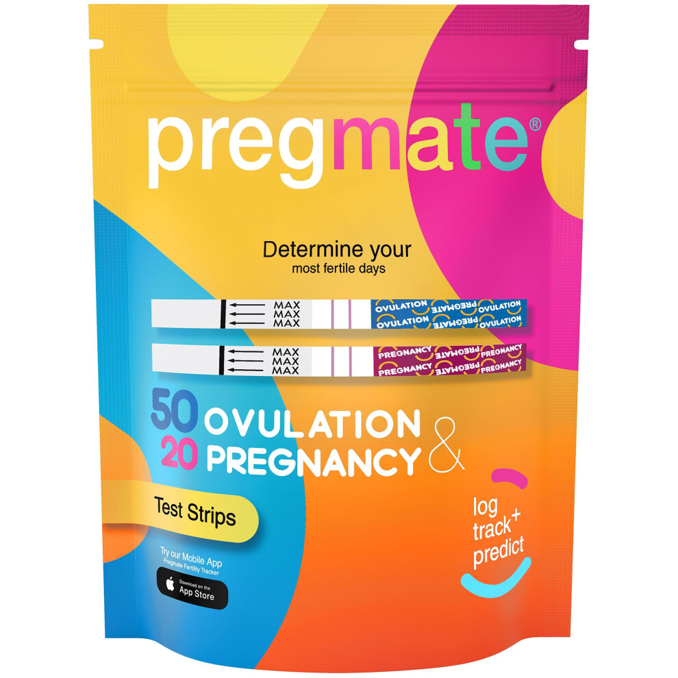 Pregmate 50 Ovulation And 20 Pregnancy Test Strips Predictor Kit (50 Lh + 20 Hcg)