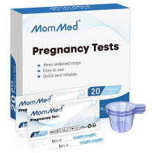 MOMMED Pregnancy Test Strips (HCG20) with 20 Free Urine Cups, Reliable and Quick Pregnancy Tests Early Detection, Early Pregnancy Tests, Fertility