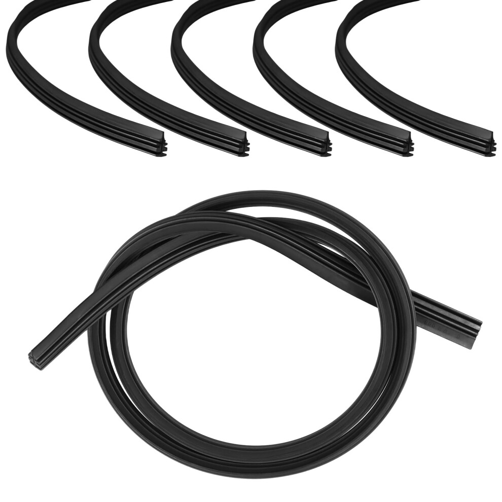 Qwork? 6 Pack 32" Universal Frameless Silicone Windscreen Wiper Refill - Universal For Cars, Buses, Vans & Trucks 795973844217