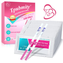 50 Pieces Ovulation Test Strips, Fertility Predictor Testing Sticks, Individually Wrapped Ovulation Pregnancy Test, Highly Sensitive Tests, Fast and