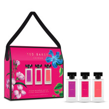 Ted Baker Miniatures Handbag Gift Set for Women, 3 x 15ml Eau de Toilettes Elodie, Polly and Kasia, Fruity Floral & Amber Miniatures in a Deluxe