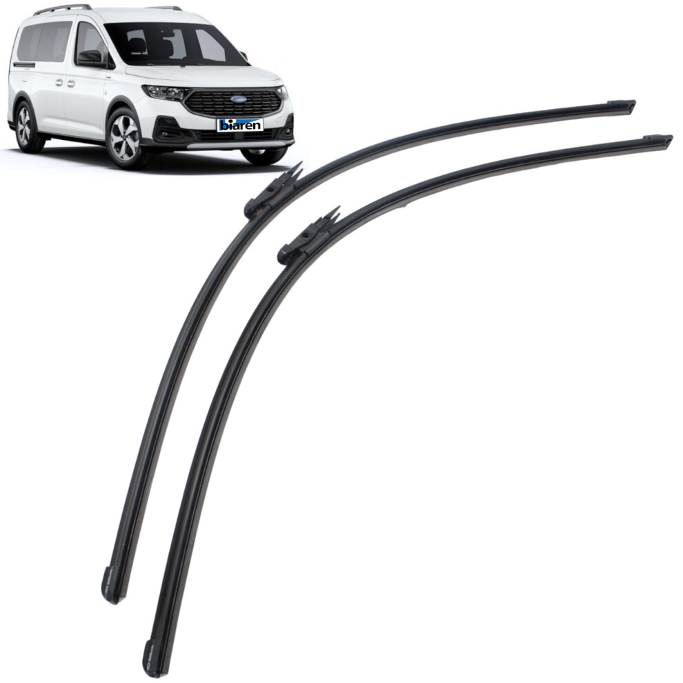 Biaren Front Windscreen Wiper Blade For Ford Transit Tourneo Connect (2013-2021) S-Max (2015-2018) Glaxy (2015-2018) ? 30" & 30" (750Mm/750Mm) - 759618402712