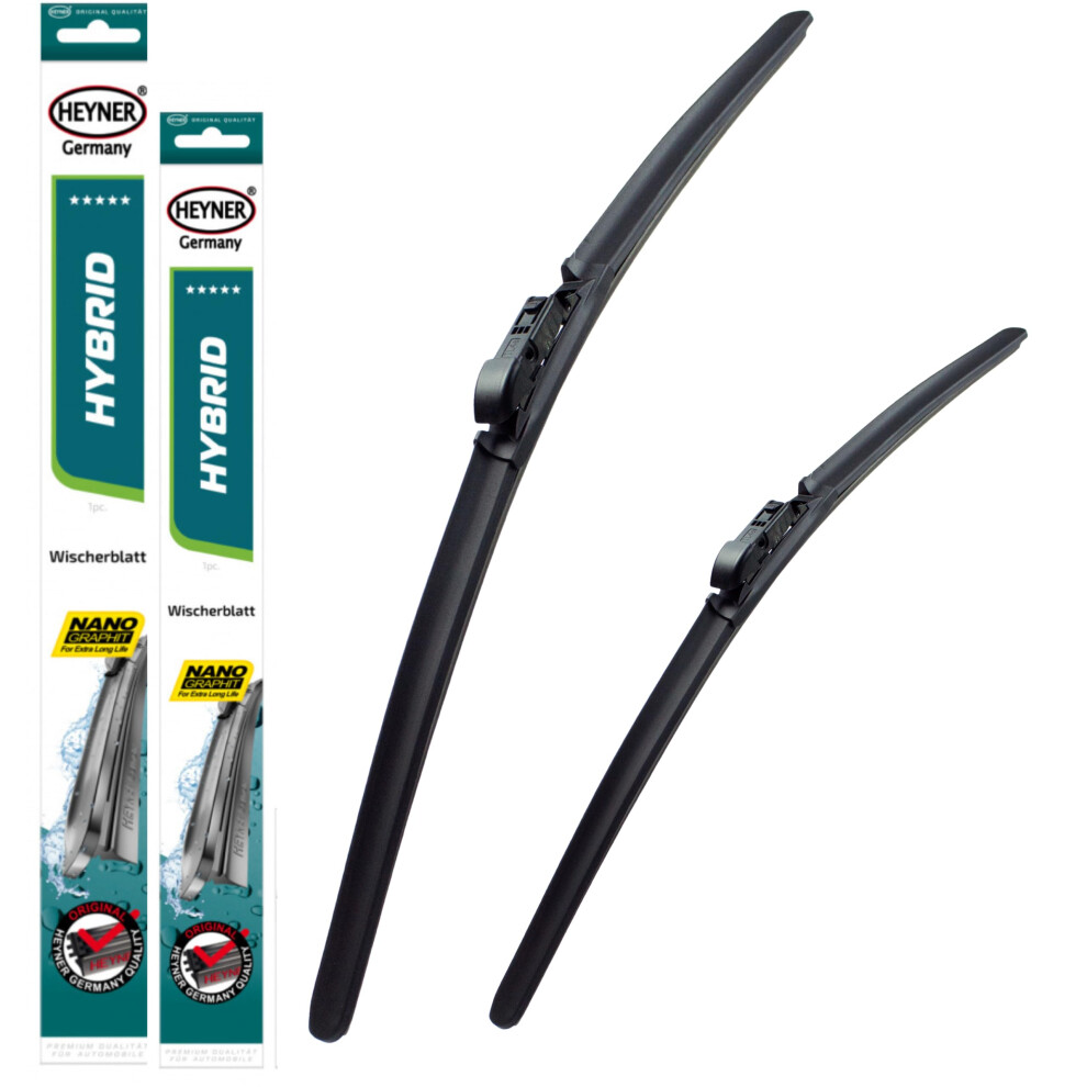 Heyner Fits: Vw Passat Models 2011 To 2014 Hybrid Windscreen Wiper Blades 24"19" Front Set Hh2419st 5055668232527
