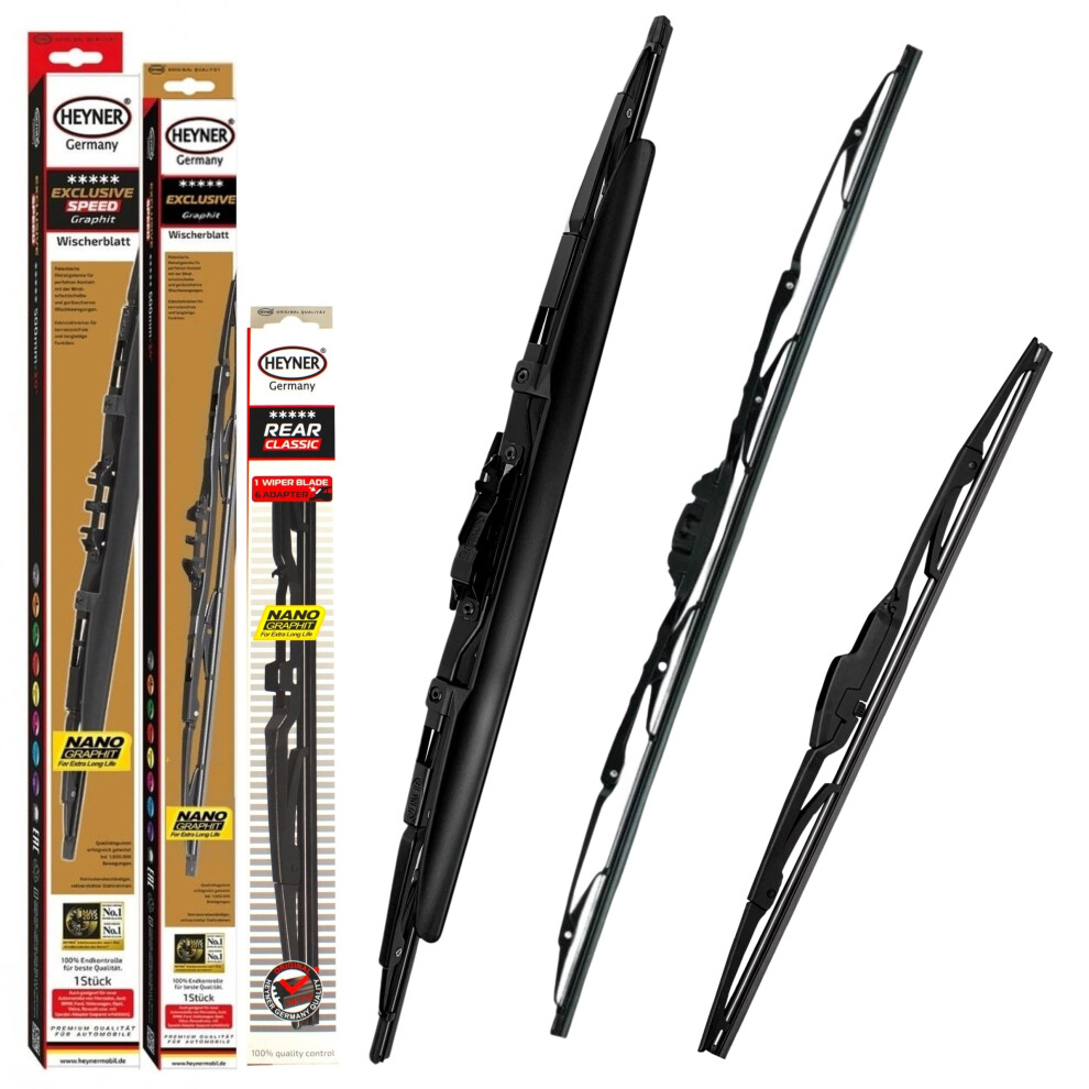 Heyner Exclusive Wiper Blades For Subaru Xv 2012-2017 Spoiler Windscreen Wiper Replacement Front And Rear Set Hes2616h12hrc 5055668288746