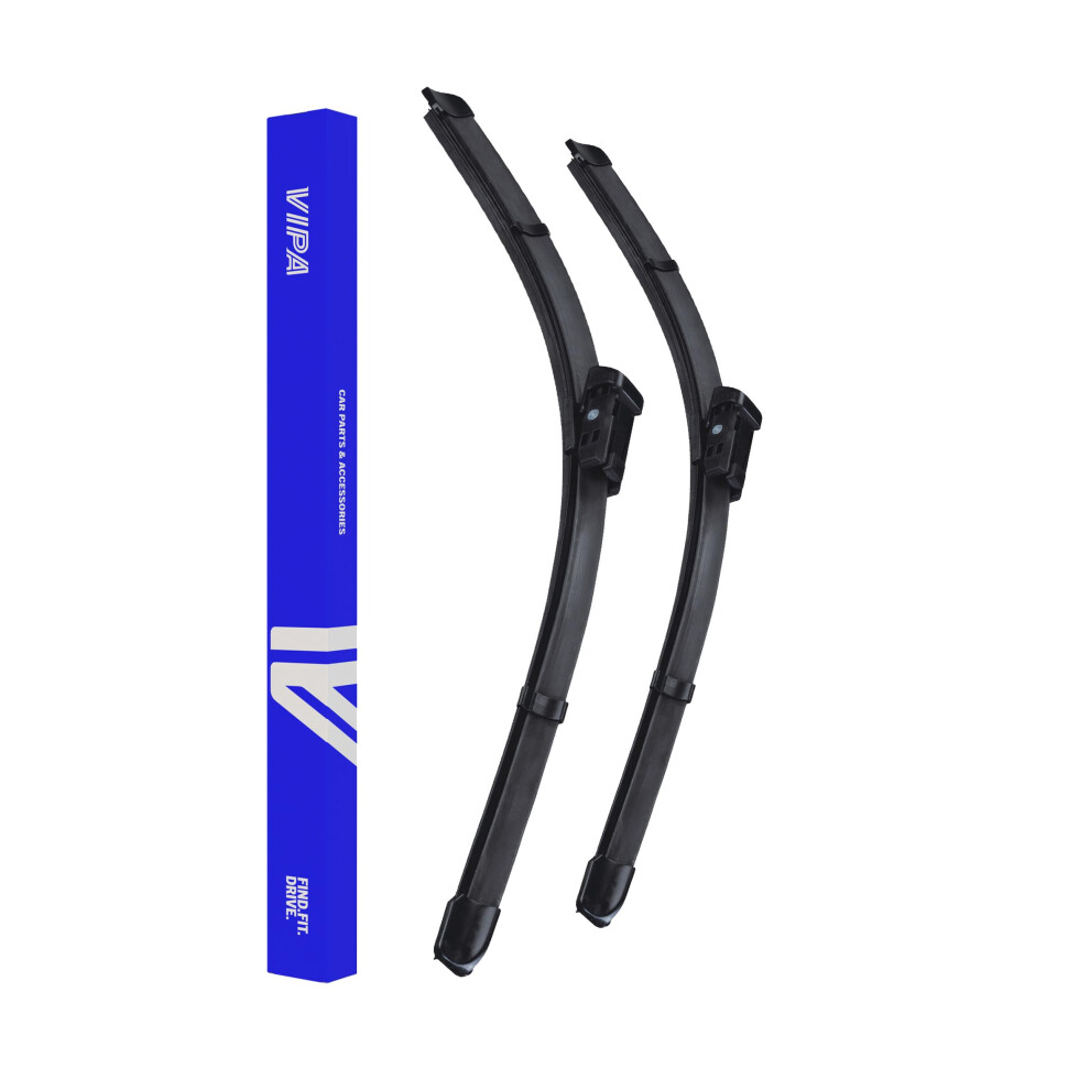Vipa Car Parts Premium Wiper Blade Kit | Fits: Audi A3 8V Hatchback (Apr 2012 To Apr 2020) | All-Weather Performance | Durable, Streak-Free Windshield 5056162273856