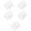 5Rolls White Beaded Strand Plastic Resin DIY Accessory for Party Scene 6