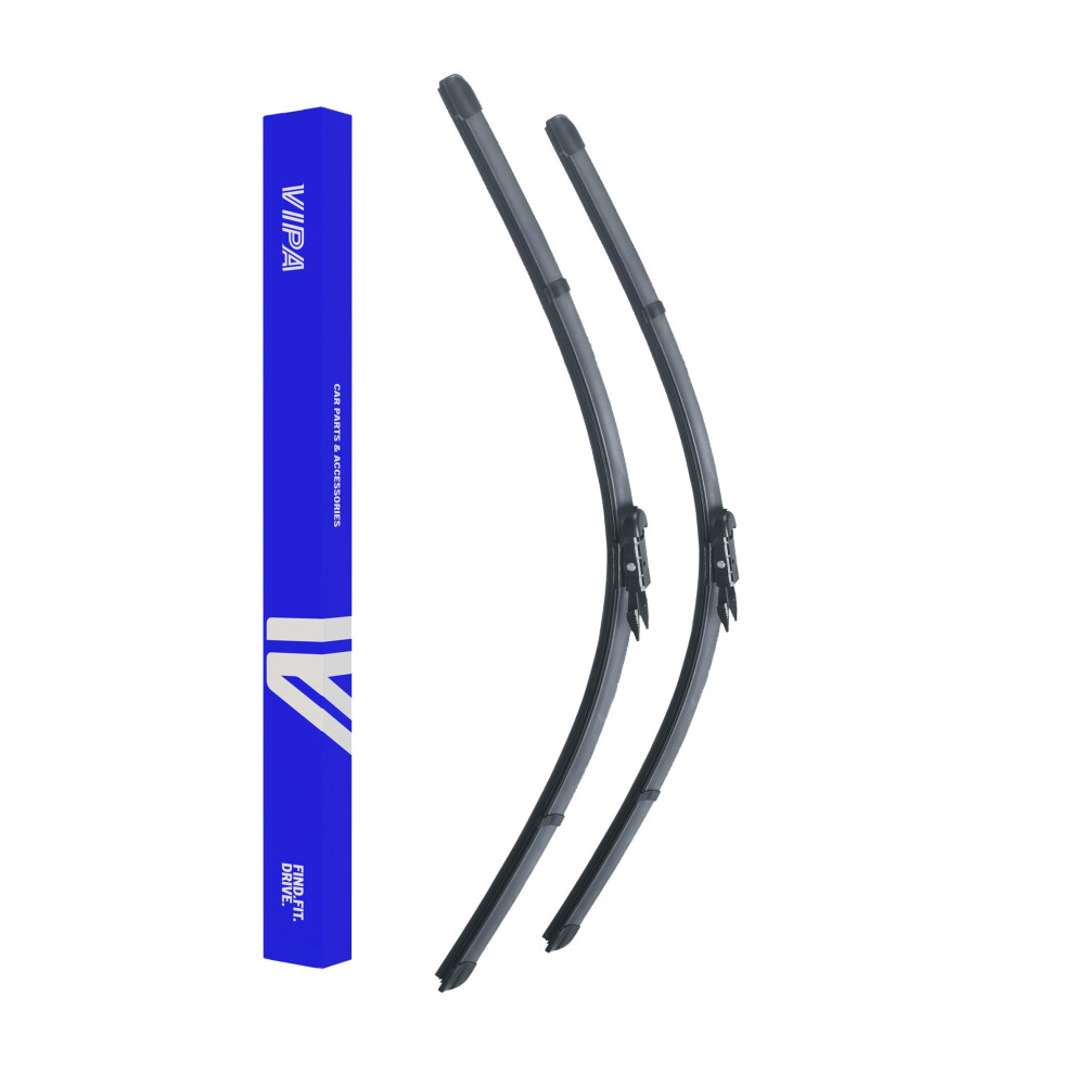 Vipa Car Parts Premium Wiper Blade Kit | Fits: Audi A3 9P Hatchback (Jun 2003 To Dec 2012) | All-Weather Performance | Durable, Streak-Free Windshield 5056162270596