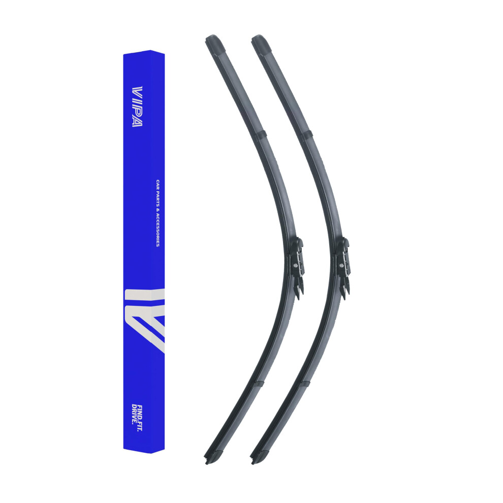 Vipa Car Parts Premium Wiper Blade Kit | Fits: Seat Leon 1P Hatchback (Sep 2005 To Dec 2012) | All-Weather Performance | Durable, Streak-Free 5056162272842