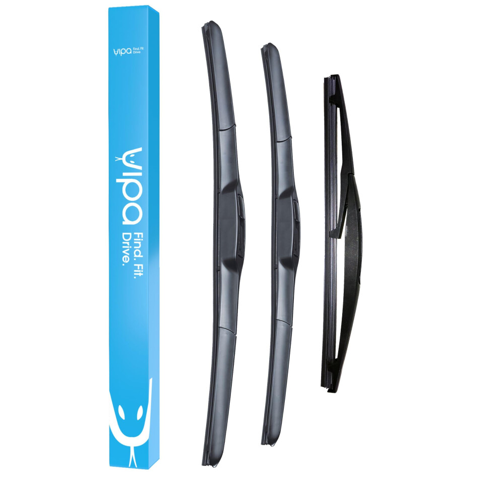 Vipa Wiper Blade Set Fits: Honda Hr-V Suv Aug 2015 To Apr 2022 - Easy Fit Video Tutorial 5056162284869