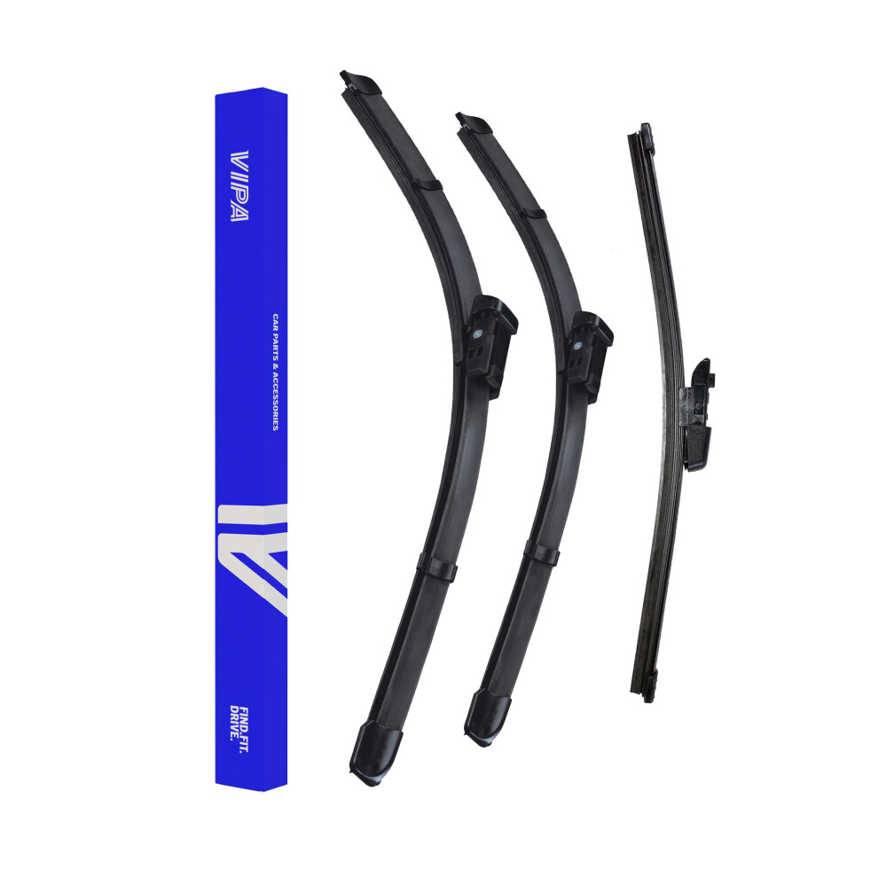 Vipa Car Parts Premium Wiper Blade Set | Fits: Skoda Octavia Hatchback (Nov 2012 To Jul 2020) | All-Weather Performance | Durable, Streak-Free 5056162286931