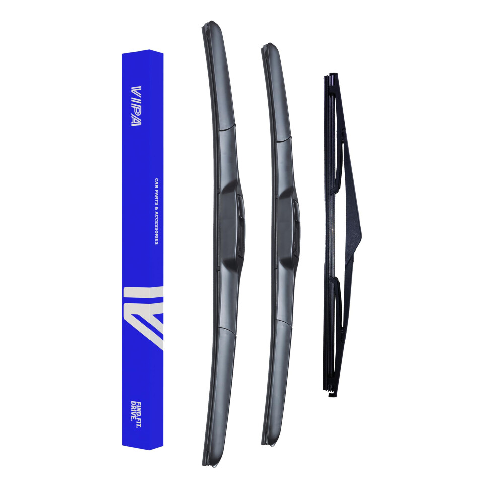 Vipa Car Parts Premium Wiper Blade Set | Fits: Hyundai I30 Estate (Nov 2009 To Jun 1012) | All-Weather Performance | Durable, Streak-Free Windshield 5056162283954
