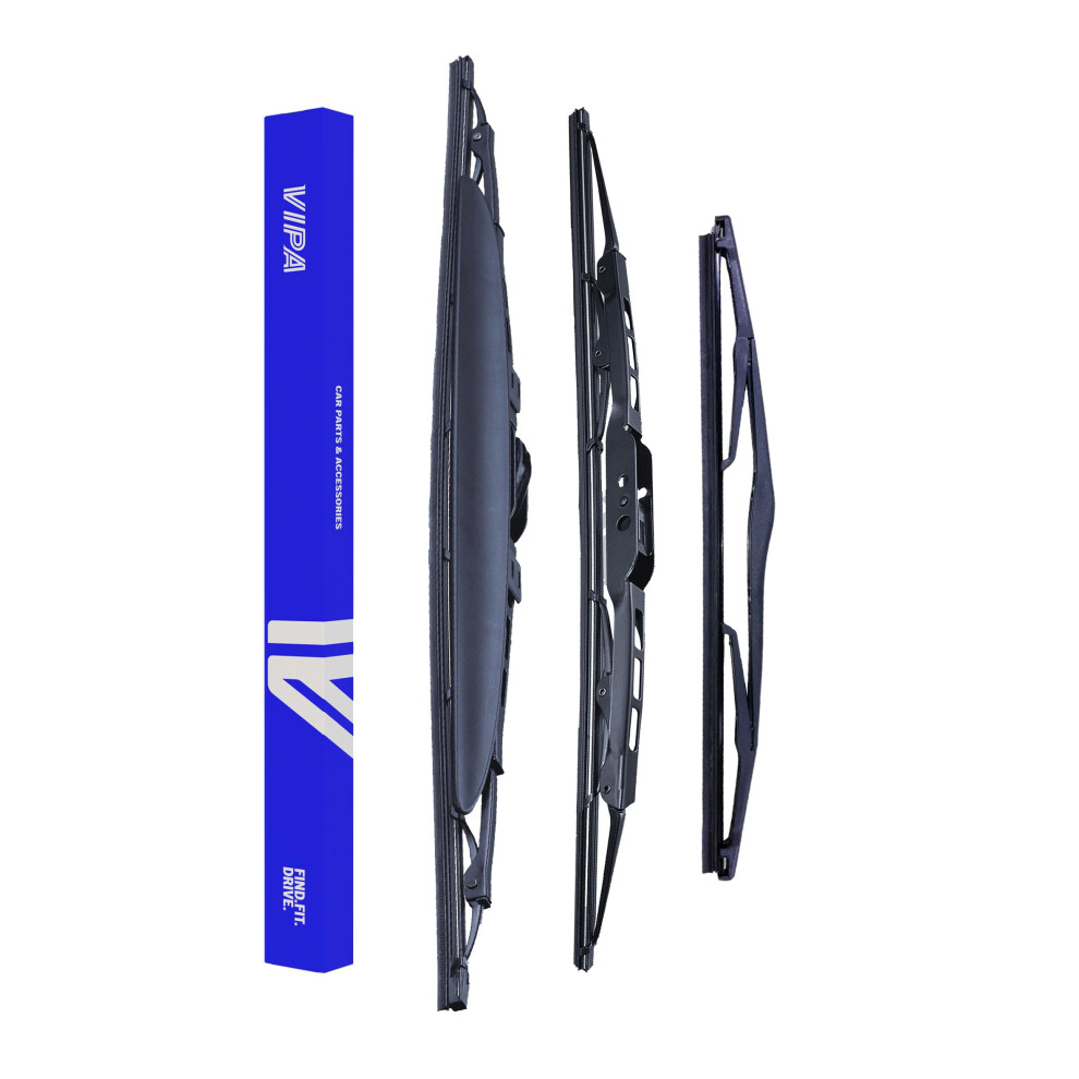 Vipa Car Parts Premium Wiper Blade Set | Fits: Land Rover Freelander Suv (Feb 1998 To Oct 2006) | All-Weather Performance | Durable, Streak-Free 5056162282117