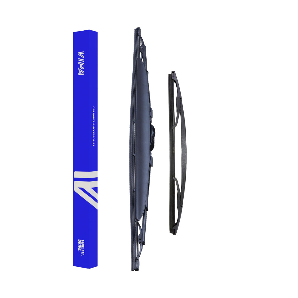 Vipa Car Parts Premium Wiper Blade Set | Fits: Toyota Aygo Hatchback (Jul 2005 To Dec 2014) | All-Weather Performance | Durable, Streak-Free 5056162284784