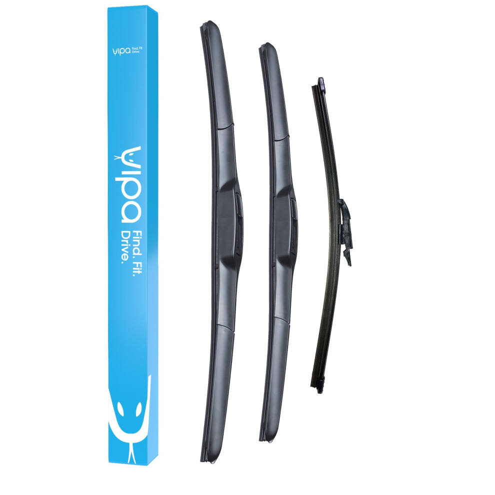 Vipa Wiper Blade Set Fits: Hyundai I30 Hatchback Nov 2011 Onwards - Easy Fit Video Tutorial 5056162284906