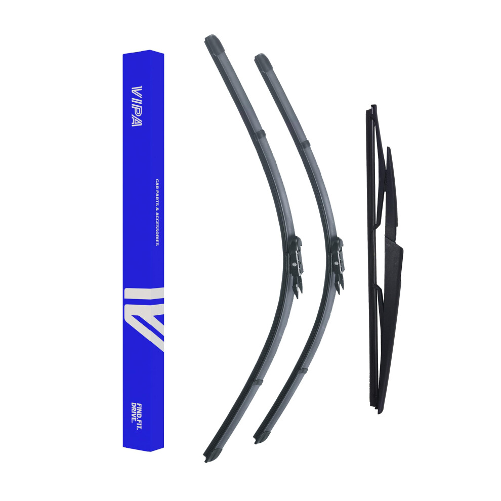 Vipa Car Parts Premium Wiper Blade Set | Fits: Volvo V70 Ii Estate (Apr 2004 To Sep 2007) | All-Weather Performance | Durable, Streak-Free Windshield 5056162286184
