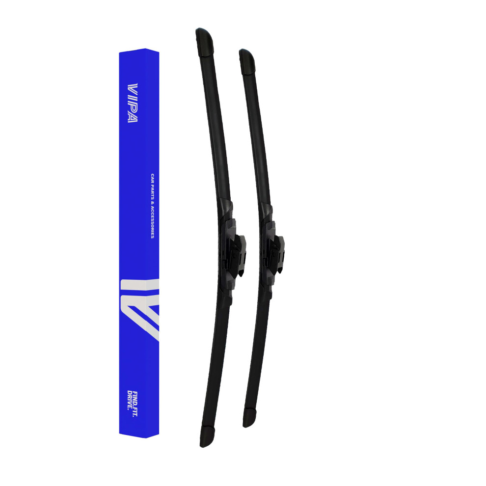 Vipa Car Parts Premium Wiper Blade Kit | Fits: Renault Captur Hatchback (Mar 2016 To Nov 2019) | All-Weather Performance | Durable, Streak-Free 5056162274426