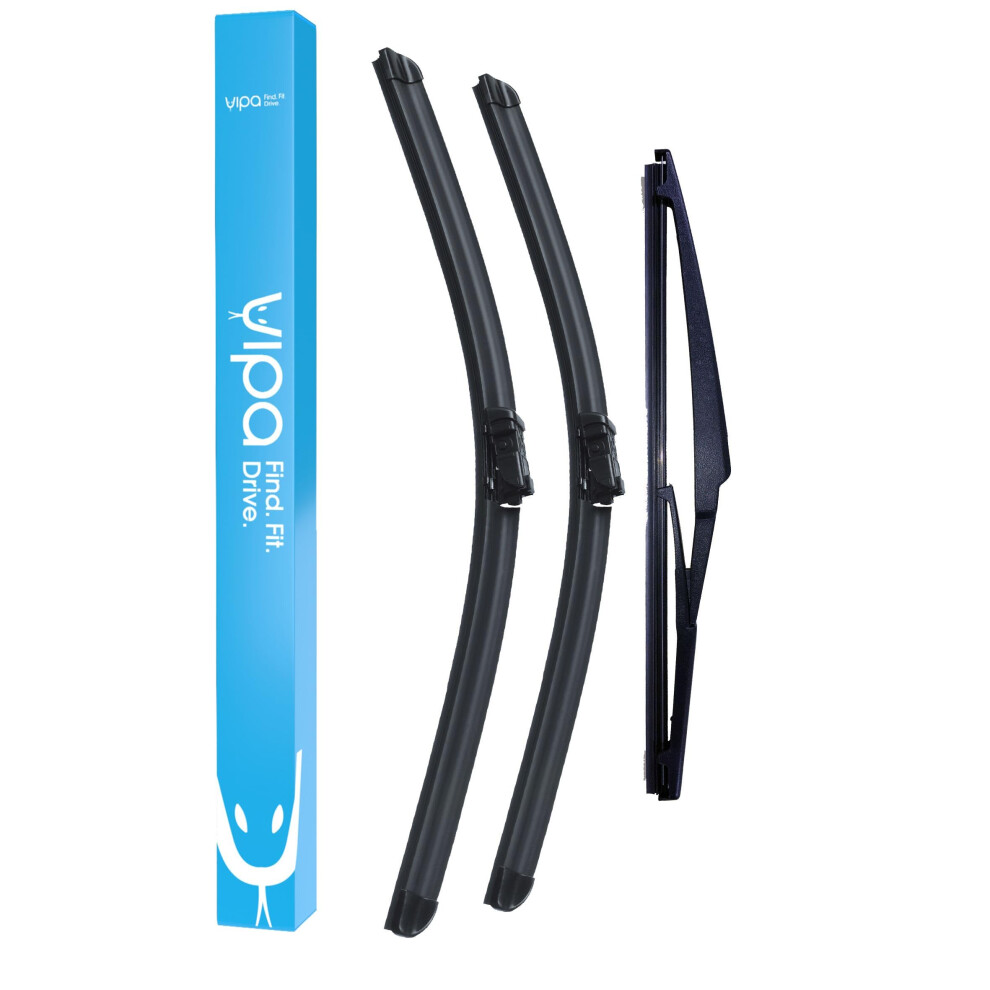 Vipa Wiper Blade Set Fits: Toyota Avensis Estate Feb 2009 To Apr 2018 - Easy Fit Video Tutorial 5056162288799
