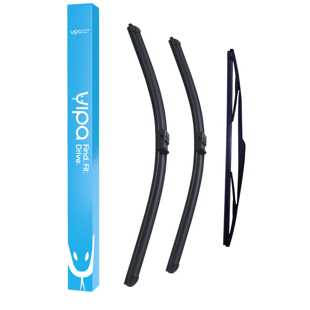 Vipa Wiper Blade Set Fits: Ford Focus Mk2 Hatchback Mar 2006 To Jan 2011 - Easy Fit Video Tutorial 5056162287242