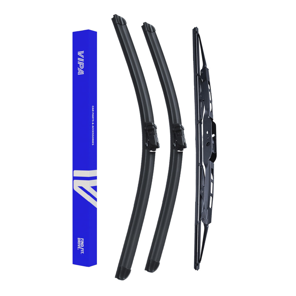 Vipa Car Parts Premium Wiper Blade Set | Fits: Seat Ibiza Hatchback (Mar 2008 To Nov 2012) | All-Weather Performance | Durable, Streak-Free Windshield 5056162286597