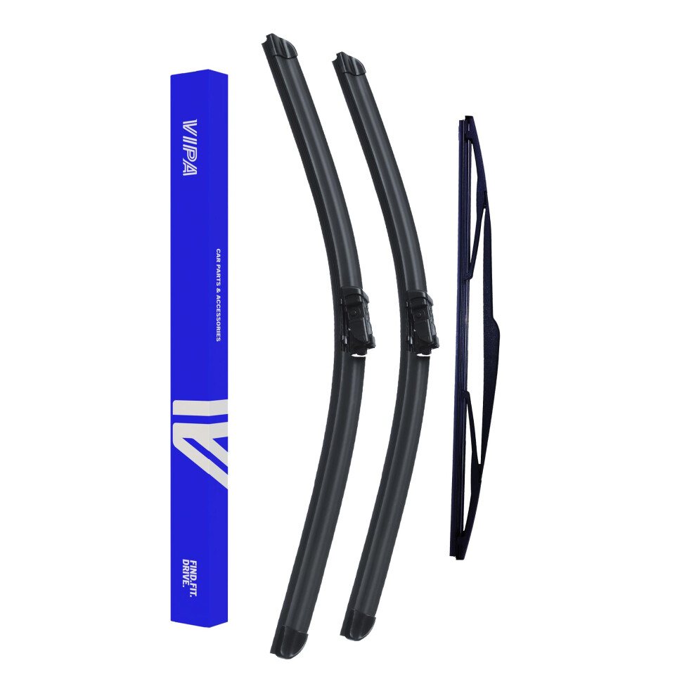 Vipa Car Parts Premium Wiper Blade Set | Fits: Citroen C4 Picasso Mpv (Feb 2013 To Nov 2018) | All-Weather Performance | Durable, Streak-Free 5056162289390