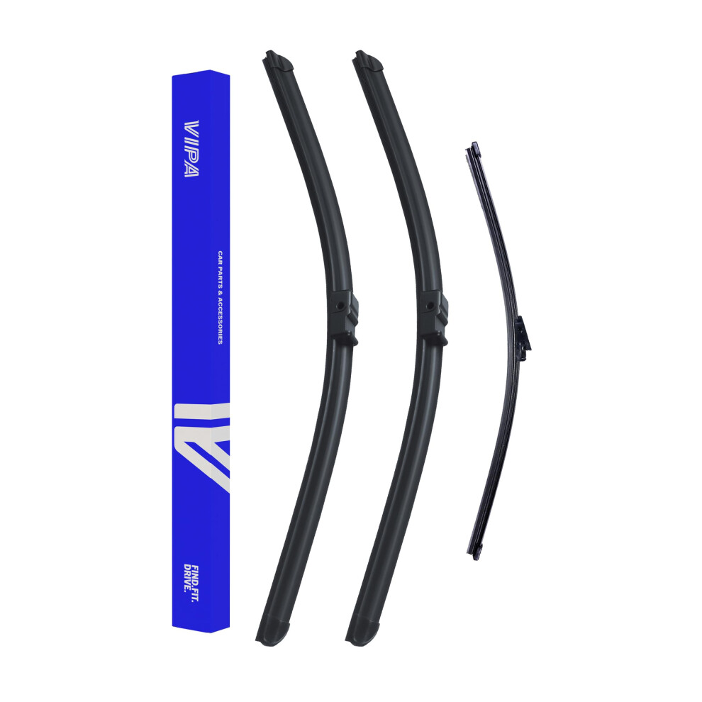 Vipa Car Parts Premium Wiper Blade Set | Fits: Vw Golf Plus Hatchback (Jun 2005 To Dec 2009) | All-Weather Performance | Durable, Streak-Free 5056162288911