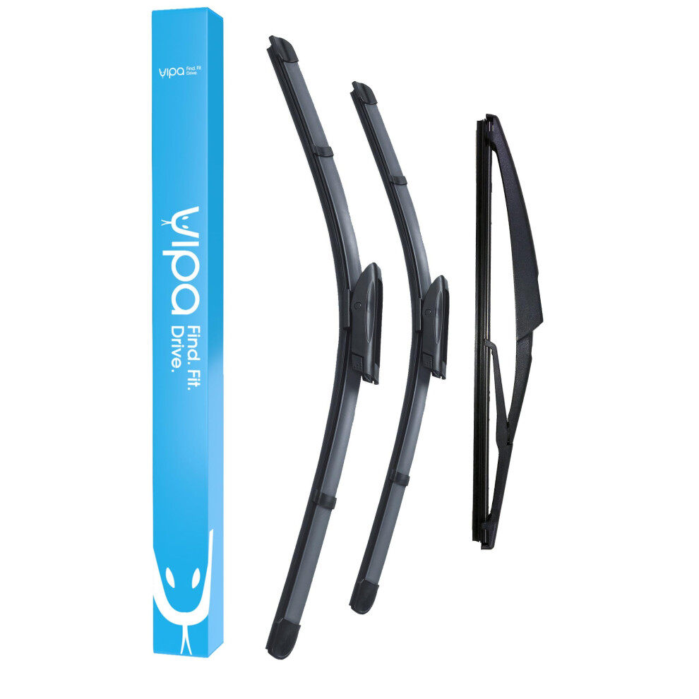 Vipa Wiper Blade Set Fits: Dacia Duster Suv Nov 2017 Onwards - Easy Fit Video Tutorial 5060121750968